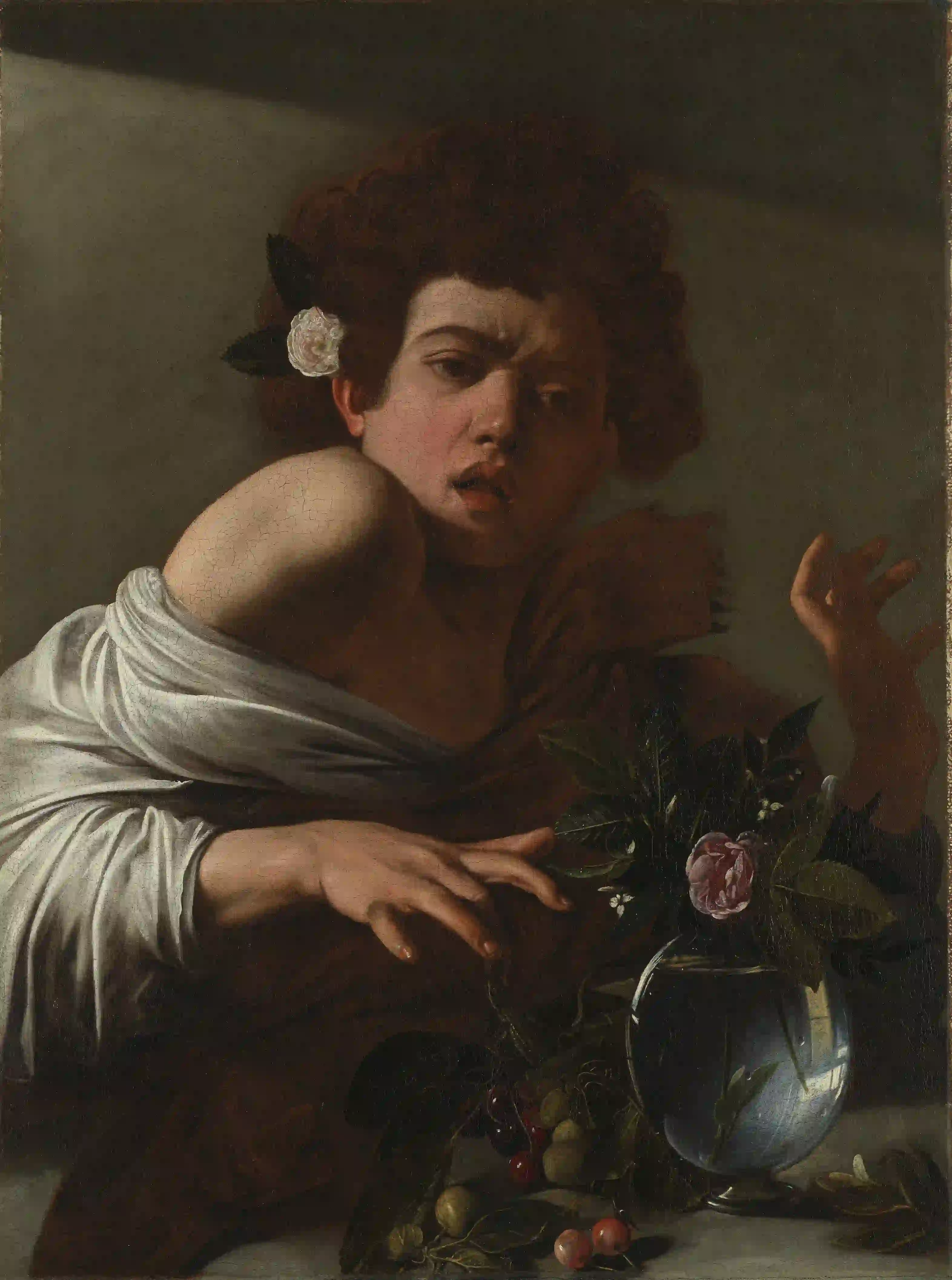 Buy Caravaggio Boy Bitten by a Lizard Oil Painting - Hand Painted Reproduction