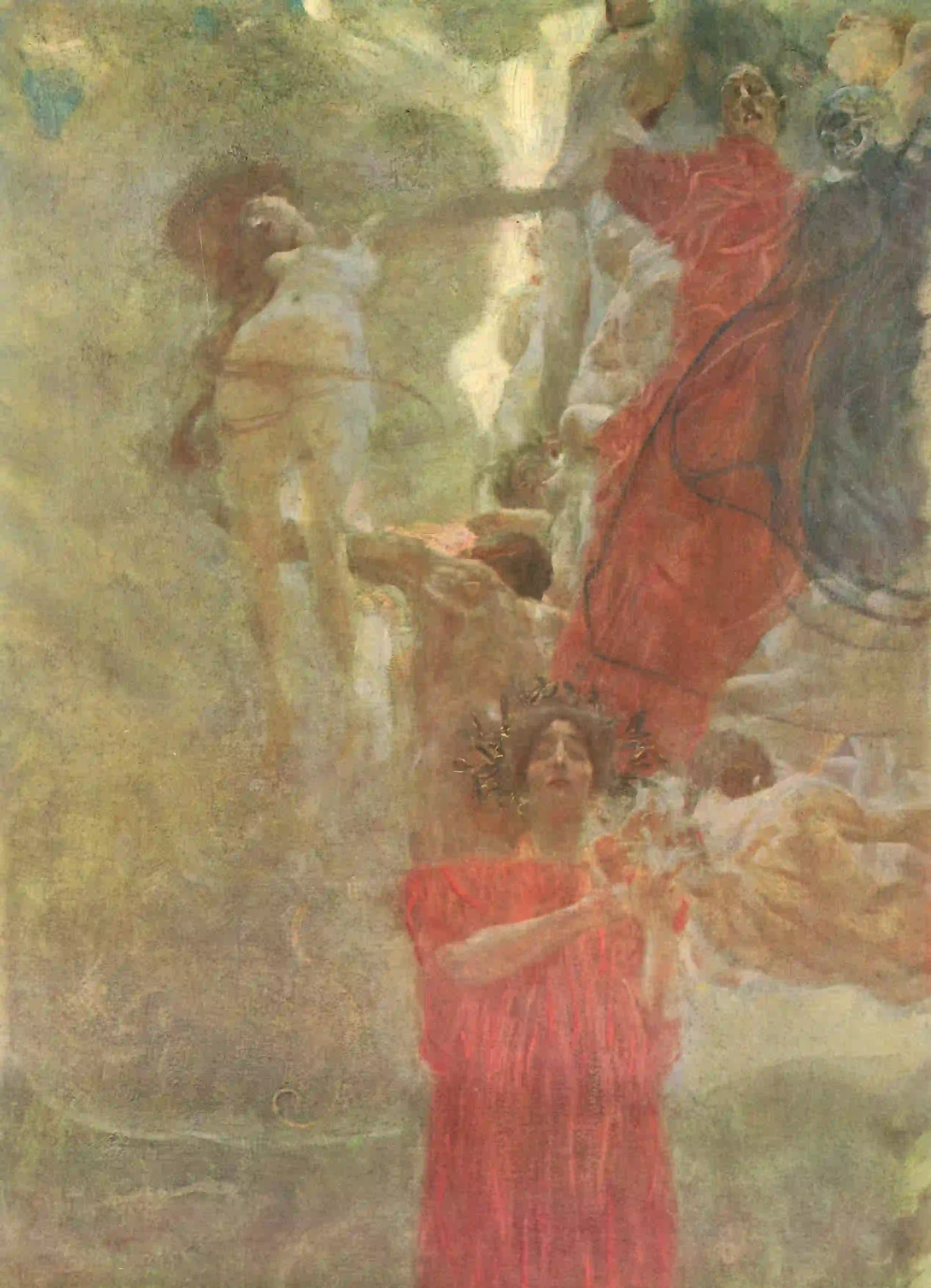 Buy Gustav Klimt Painted composition design to medicine Oil Painting - Hand Painted Reproduction