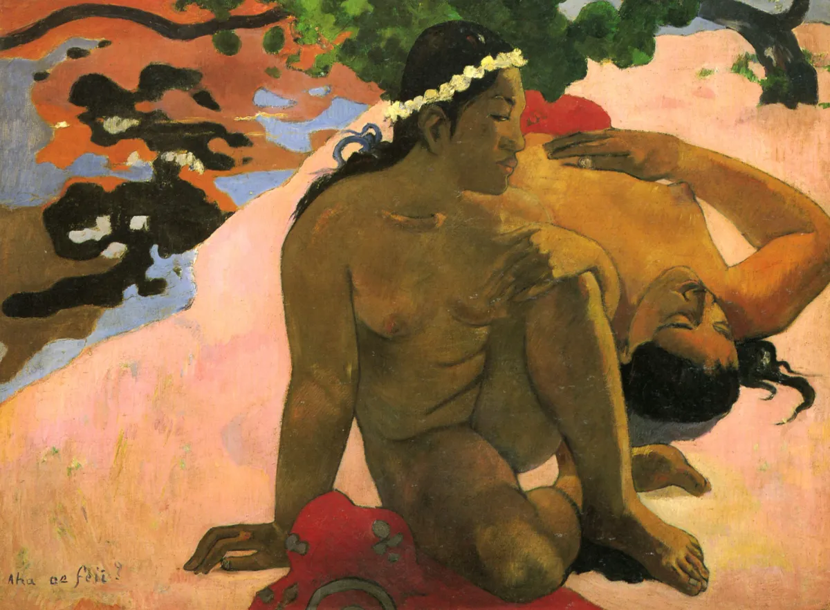 Aha Oe Feii? by Paul Gauguin
