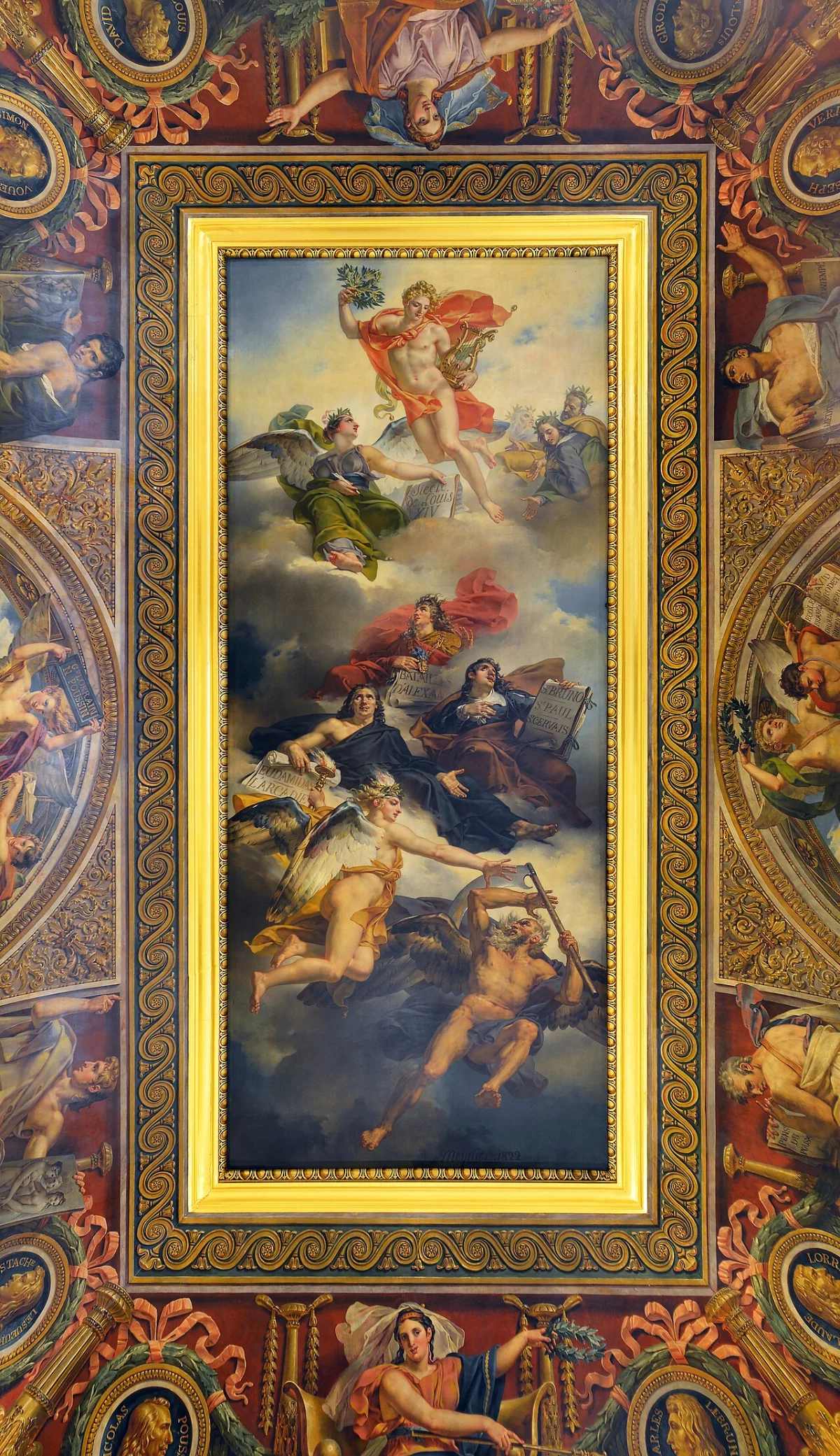 At the Louvre by Blaise Alexandre Desgoffe