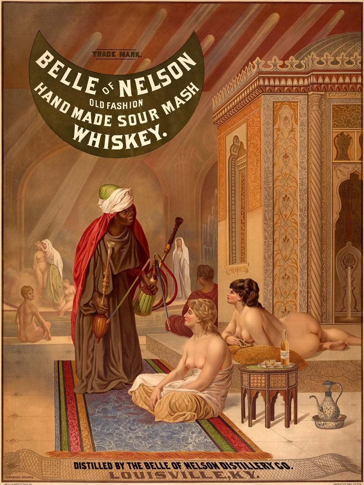 Belle Of Nelson Whiskey Poster by Jean-Léon Gérôme