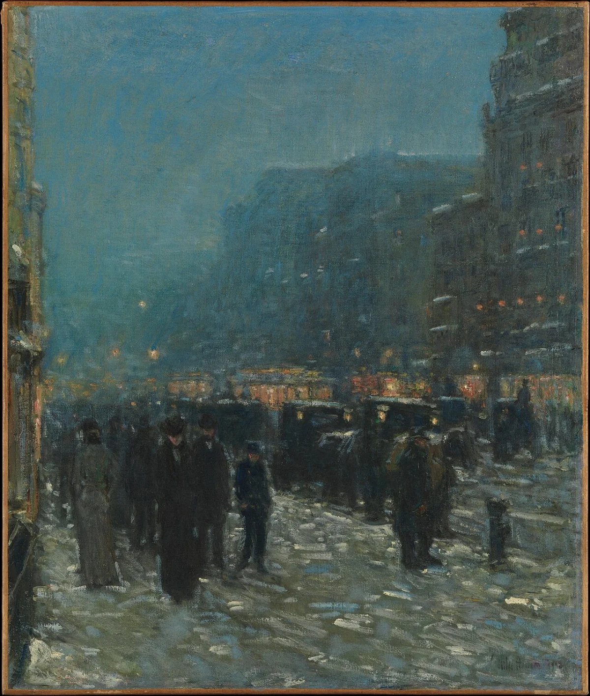 Broadway and 42nd Street by Frederick Childe Hassam
