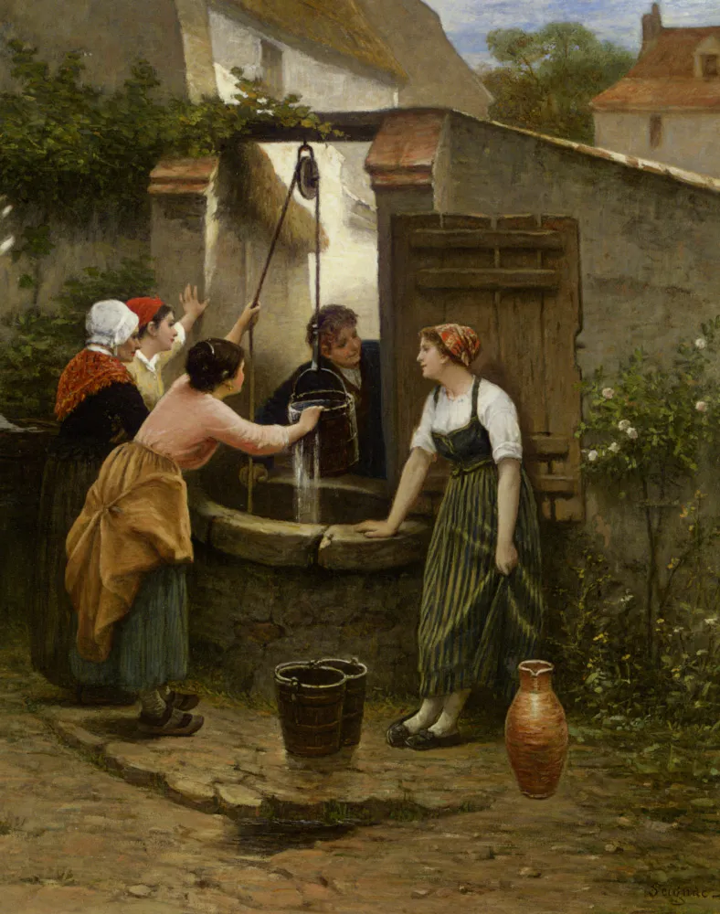 By the Well by Guillaume Seignac