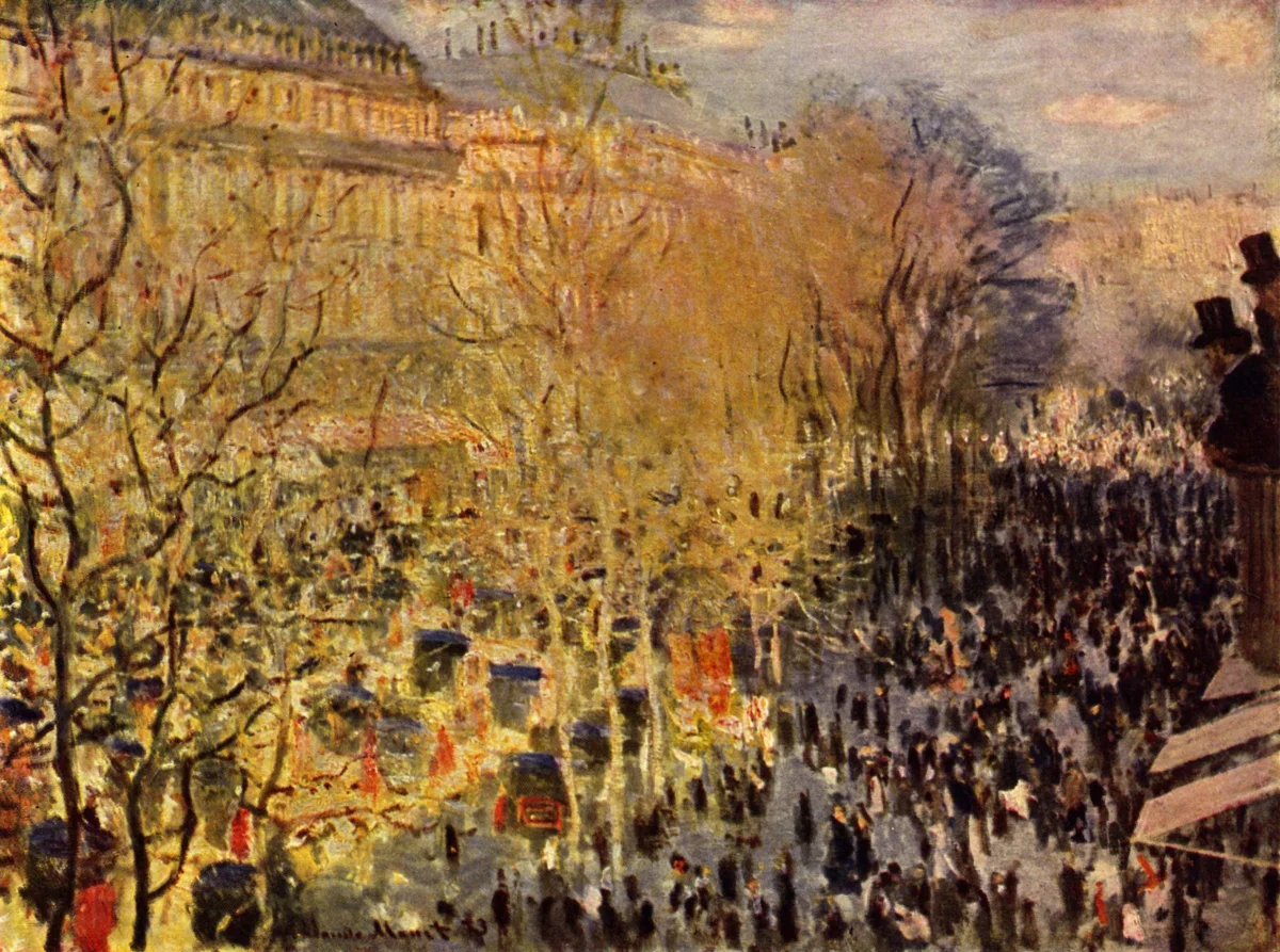 Carnaval Boulevard des Capucines by Claude Monet