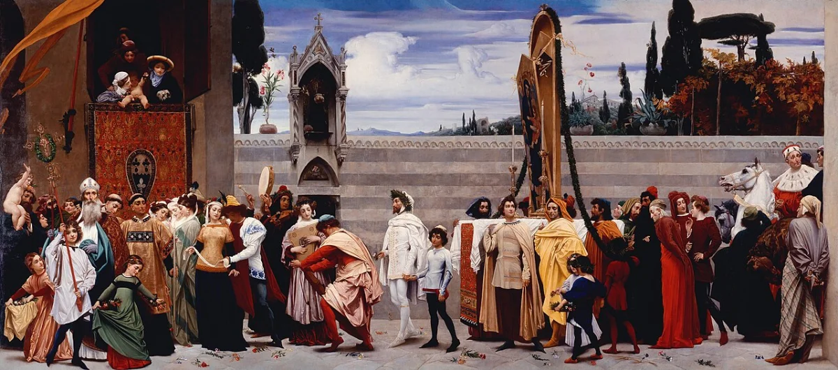 Cimabue's Celebrated Madonna by Lord Frederick Leighton