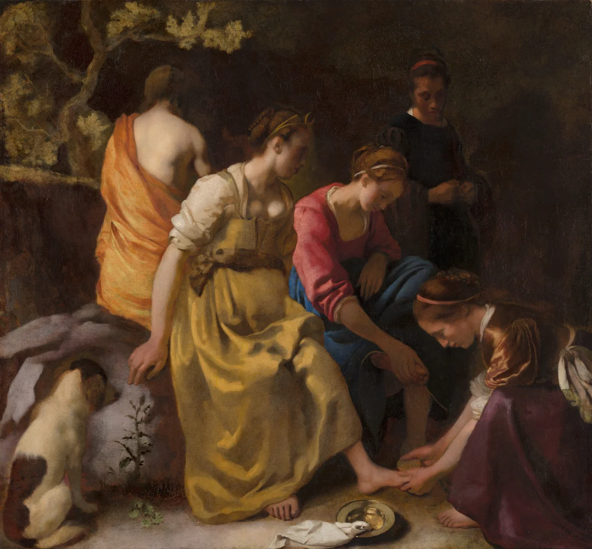 Diana and her Nymphs by Jan Vermeer Van Delft