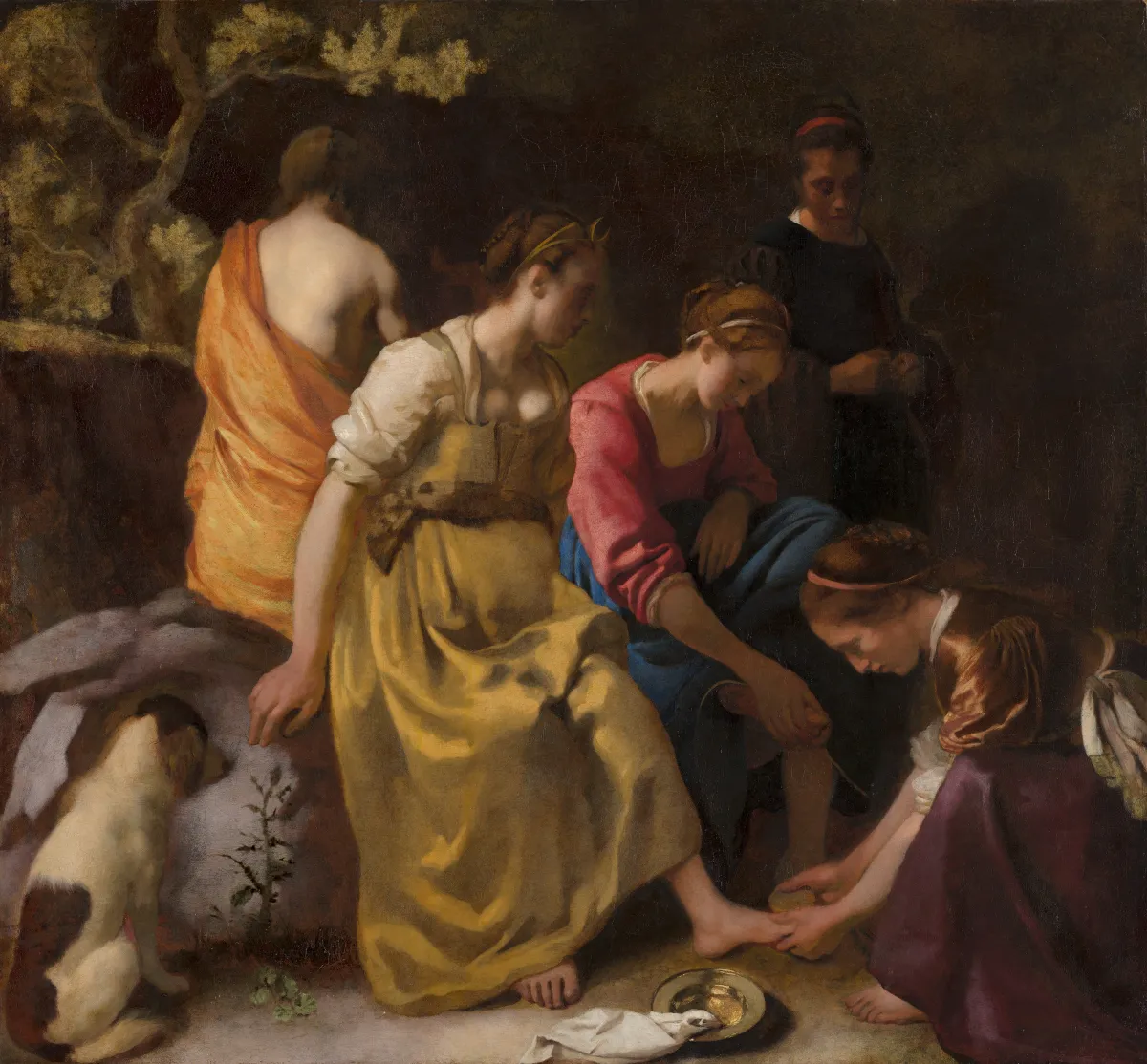 Diana and her Nymphs by Jan Vermeer Van Delft