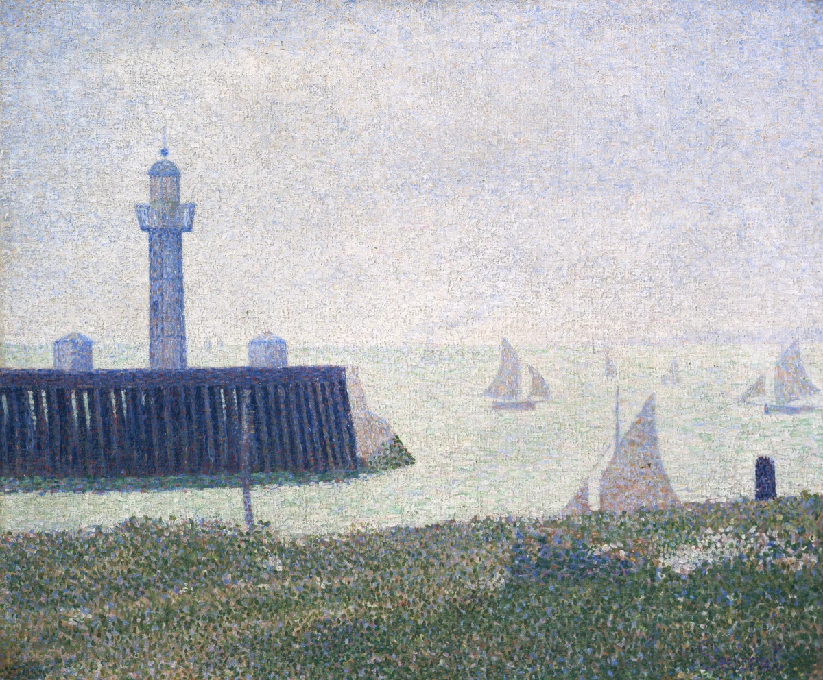 End of the pier, Honfleur by Georges Seurat