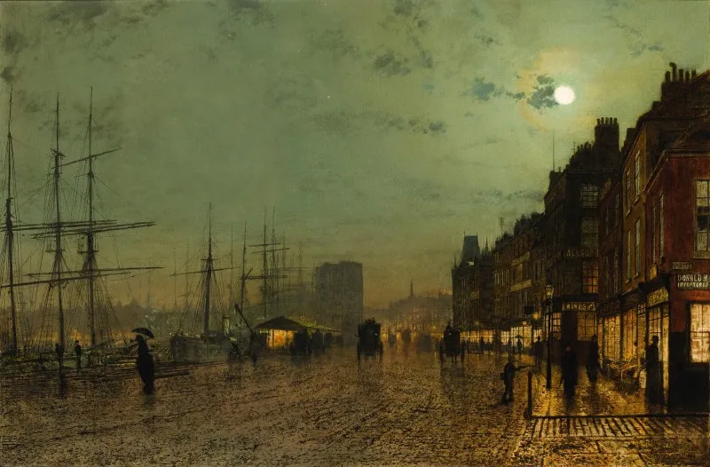 Glasgow Docks by John Atkinson Grimshaw