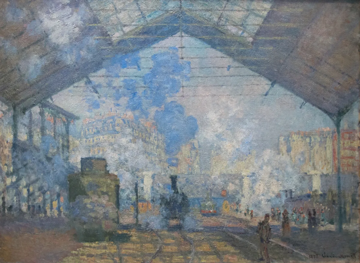 La Gare Saint Lazare by Claude Monet