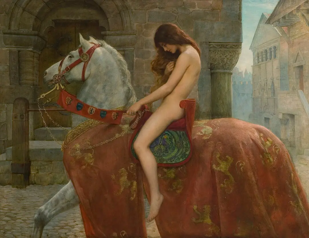 Lady Godiva by John Maler Collier - Famous Oil Painting Hand Painted Art Pieces for Sale.