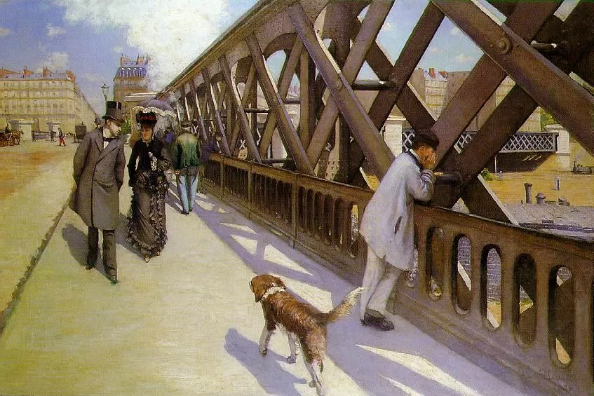 Le Pont de l'Europe by Gustave Caillebotte