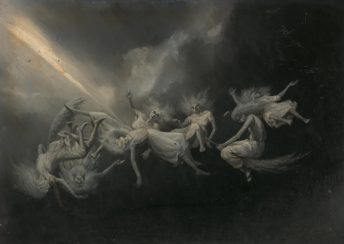 Lightning Struck a Flock of Witches by William Holbrook Beard