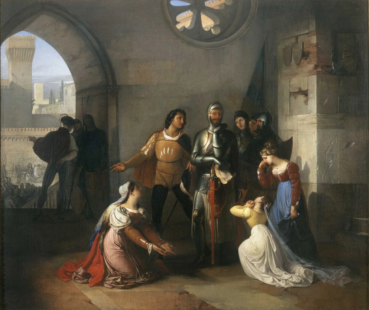 Pietro Rossi prisonner of the Scaligeri by Francesco Paolo Hayez