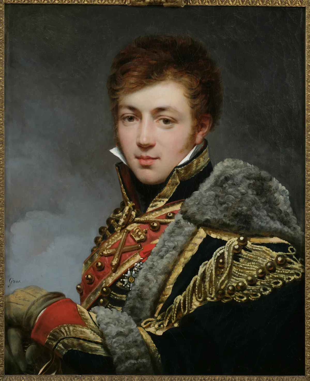 Portrait du comte Honoré de La Riboisière (1788-1868) by Antoine-Jean Gros - Famous Oil Painting Hand Painted Art Pieces for Sale.