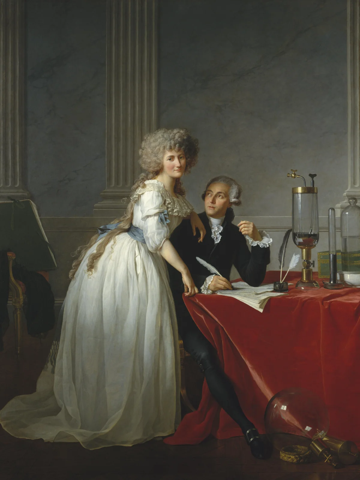 Portrait of Antoine-Laurent Lavoisier and his wife by Jacques Louis David