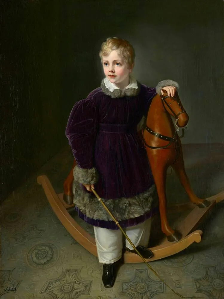 Portrait of Prince Albert of Saxony as a boy by  