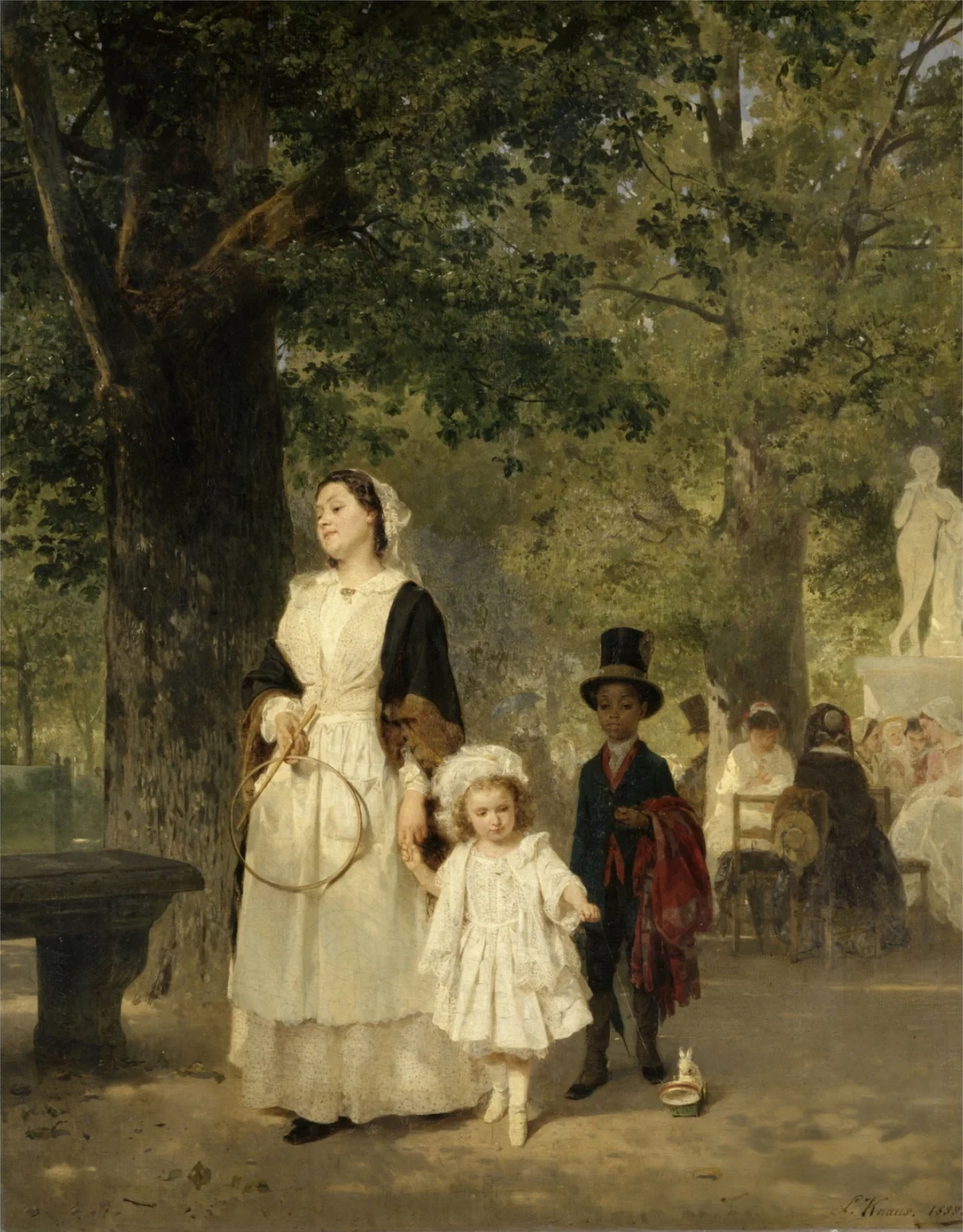 Promenade by Ludwig Knaus