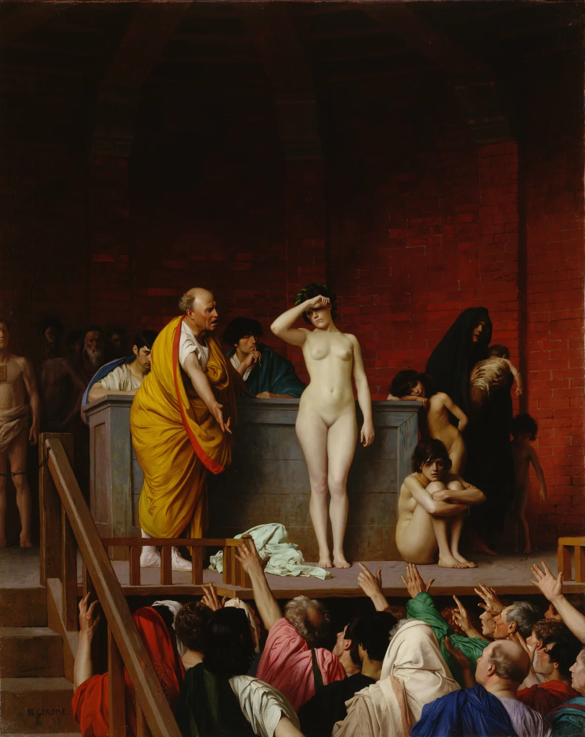 Slave Market in Rome by Jean-Léon Gérôme
