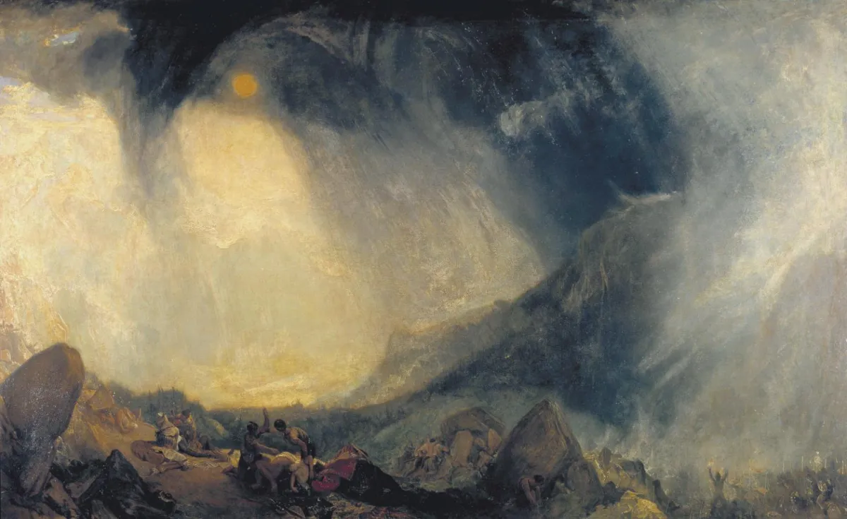 Snow Storm: Hannibal and his Army Crossing the Alps by Joseph Mallord William Turner