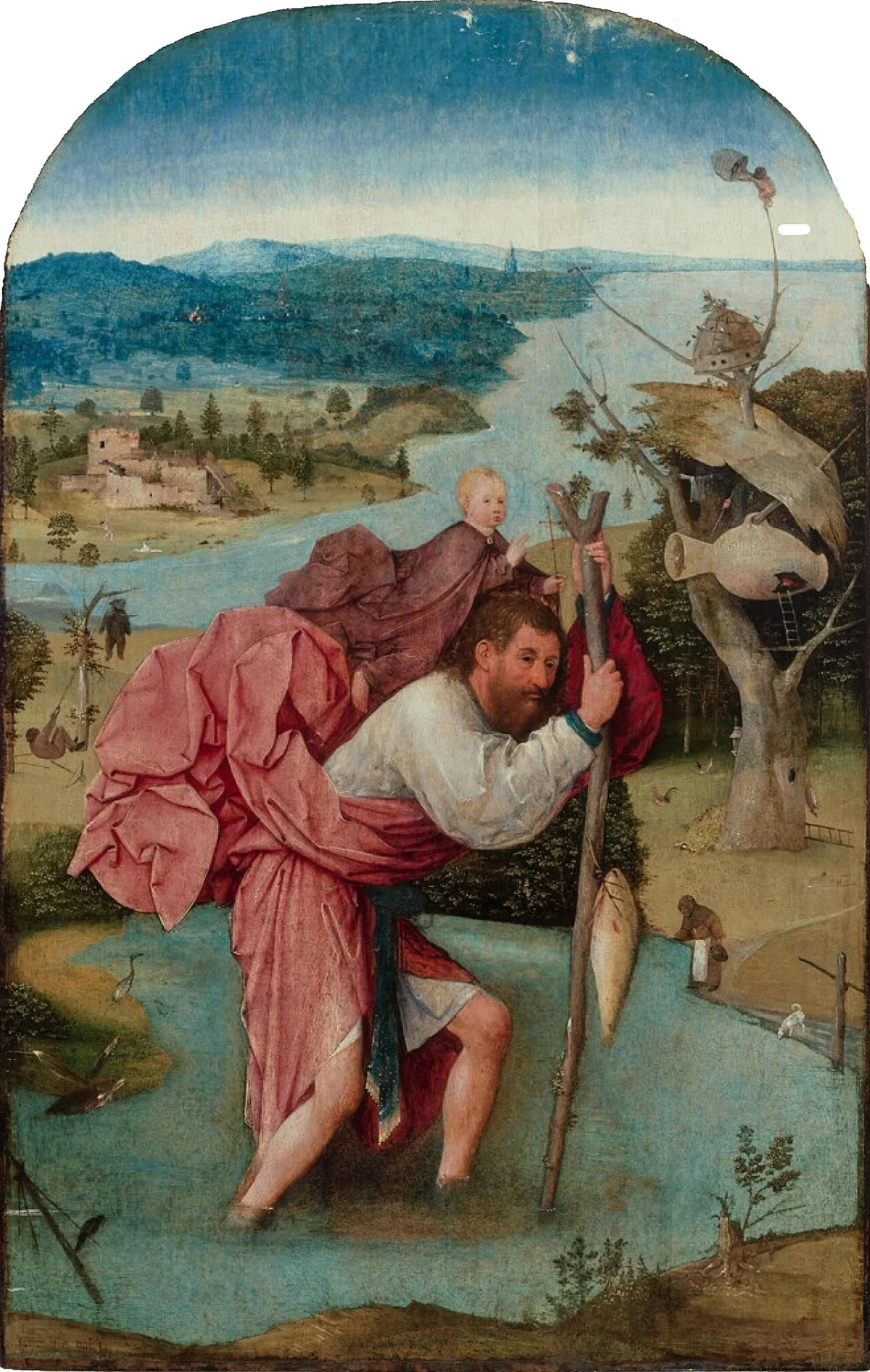 St. Christopher with the Infant Jesus by Donato Bramante