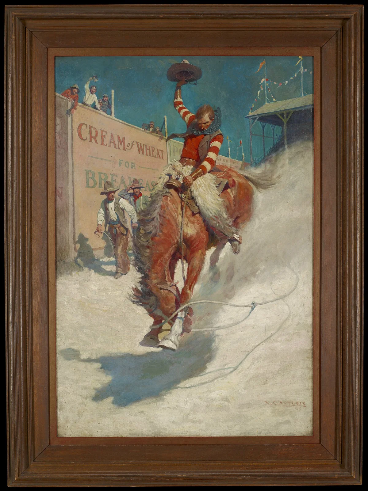 The Bronco Buster by Frederic Remington