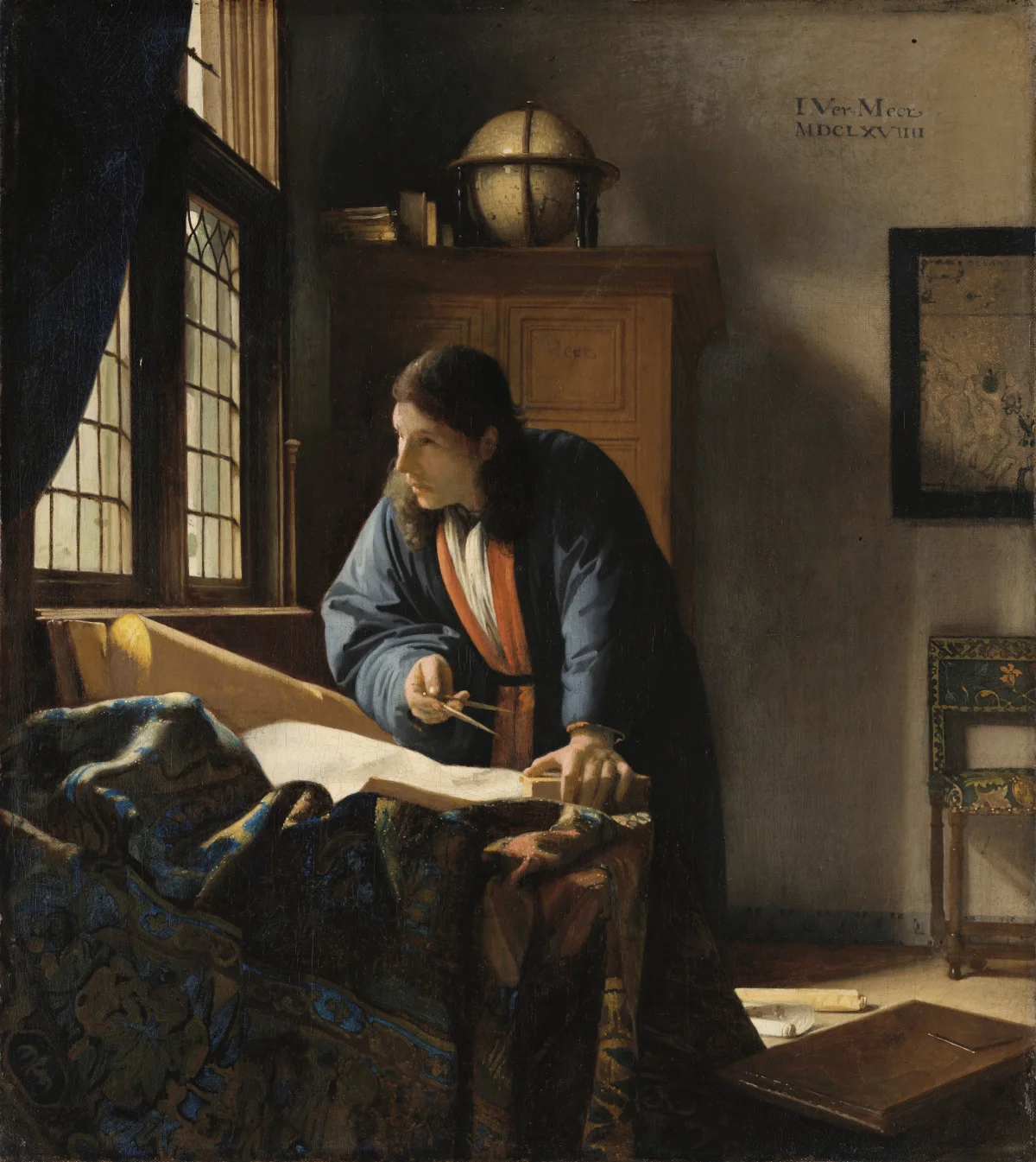 The Geographer by Jan Vermeer Van Delft