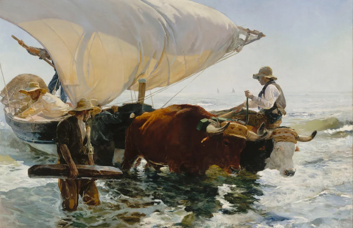 The Return from Fishing by Joaquín Sorolla y Bastida