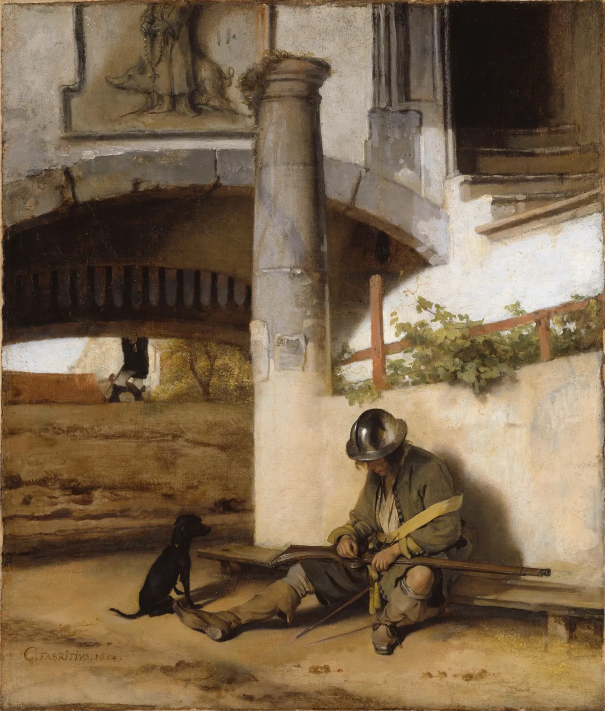 The Sentry by Carel Fabritius