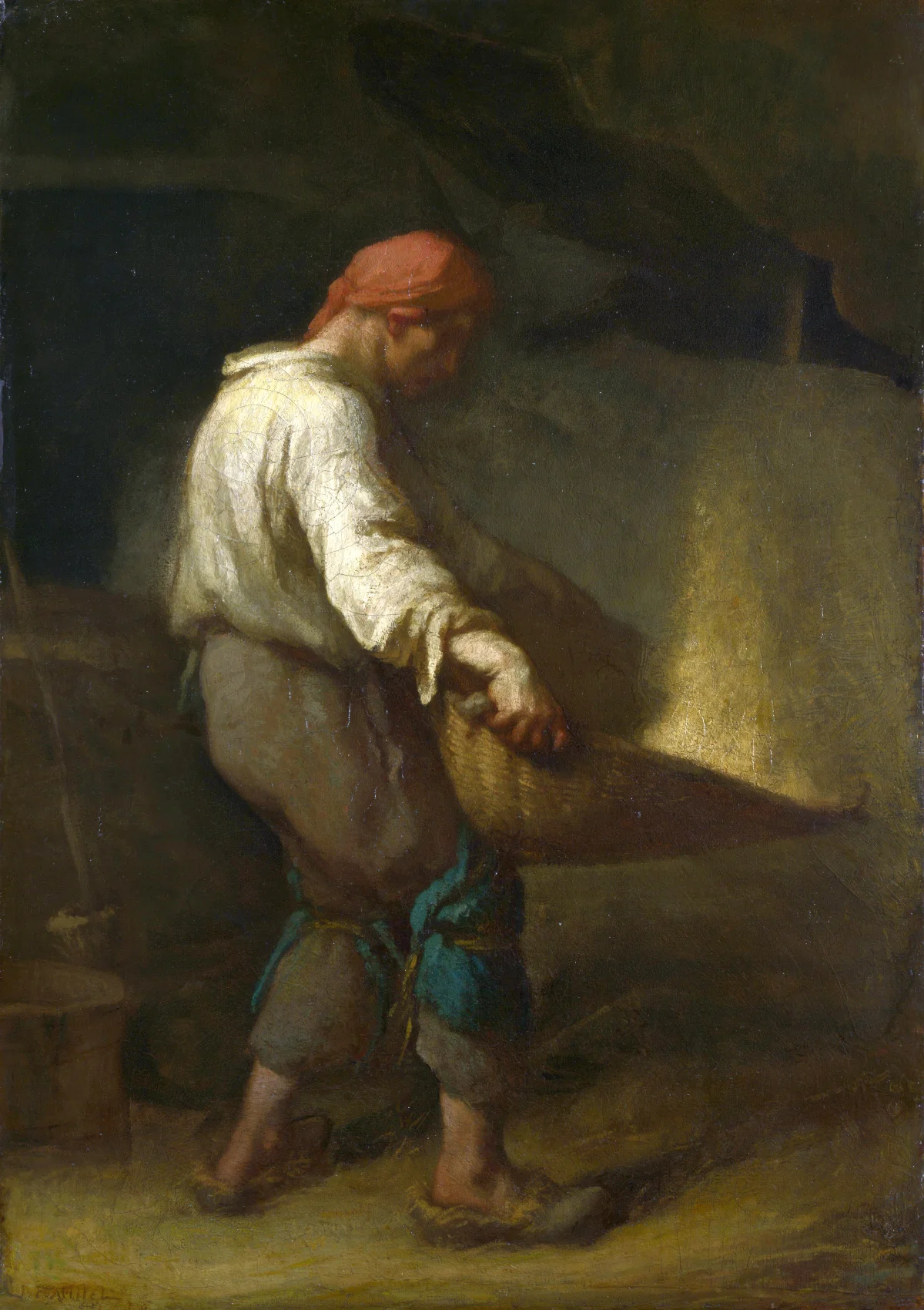 The Winnower by Jean-Francois Millet