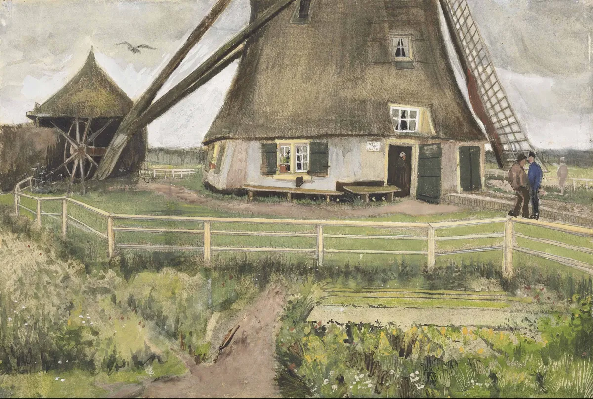 The 'Laakmolen' near The Hague by Vincent Van Gogh