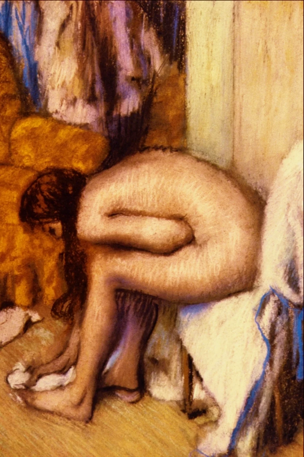 Woman wiping her left foot by Edgar Degas