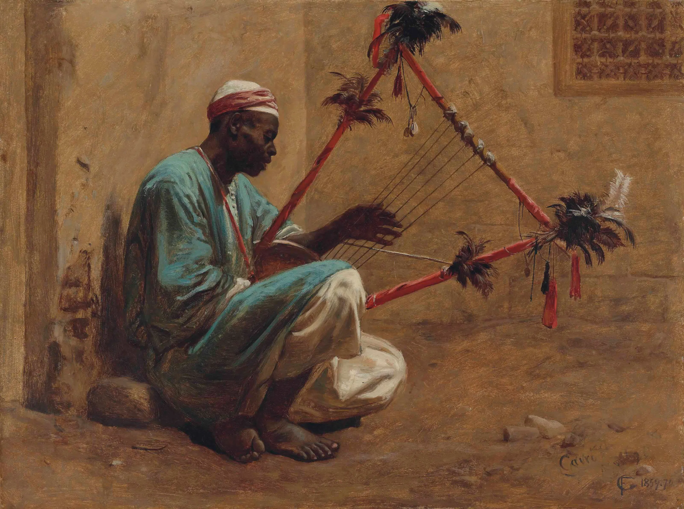 , The Kissar Player by Frederick Goodall
