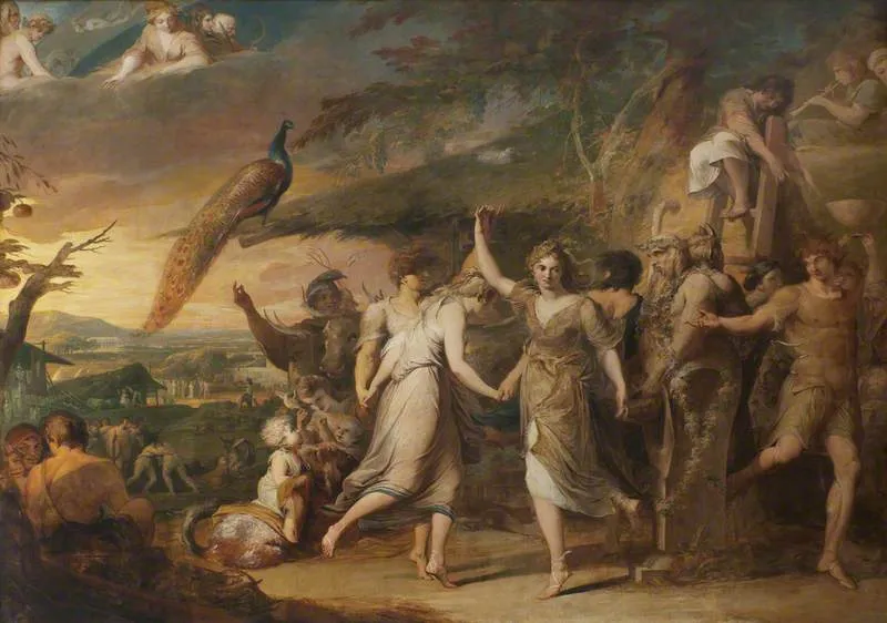 A Grecian Harvest Home, or Thanksgiving to the Rural Deities, Ceres, Bacchus by James Barry