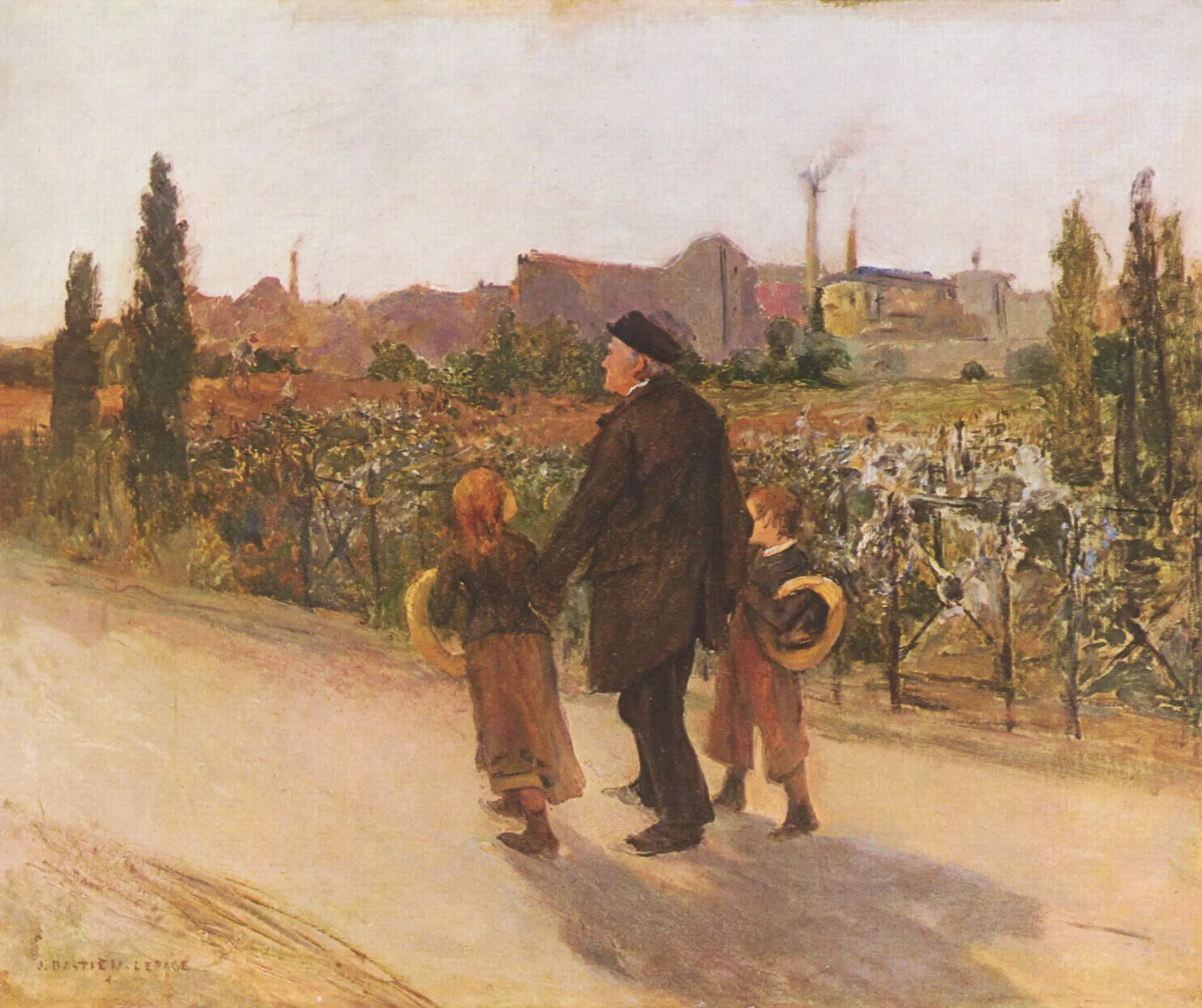 All Souls' Day by Jules Bastien Lepage