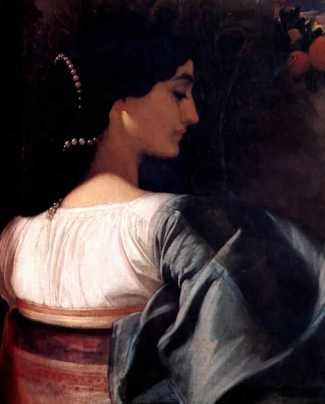 An Italian Lady by Lord Frederick Leighton
