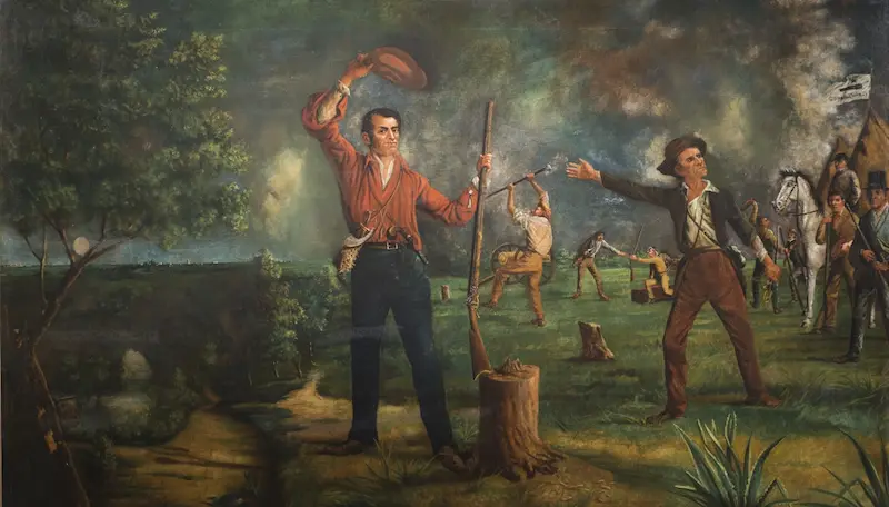 Ben Milam Calling for Volunteers by Henry Arthur McArdle
