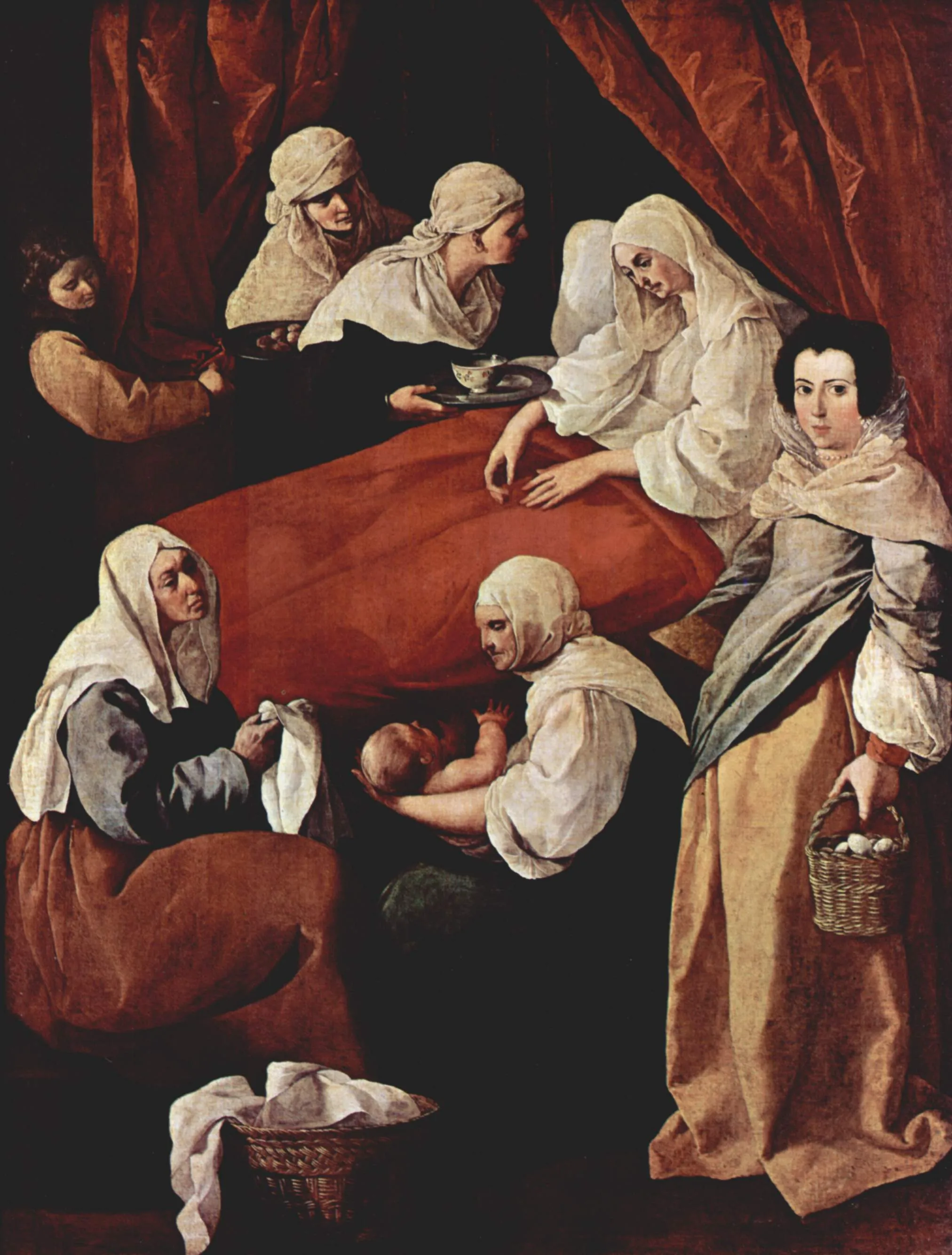 Birth of the Virgin by Francisco de Zurbaran