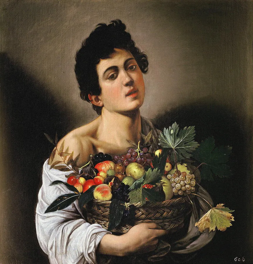 Boy with a Basket of Fruit by Caravaggio 