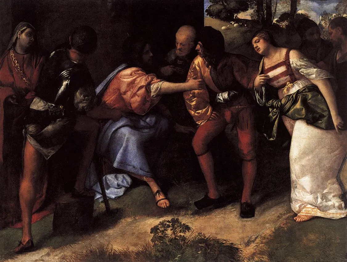 Christ and the Adulteress by Tiziano Vecelli