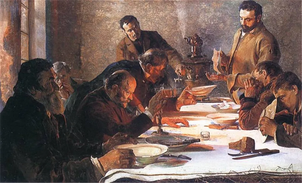 Christmas Eve in Siberia by Jacek Malczewski