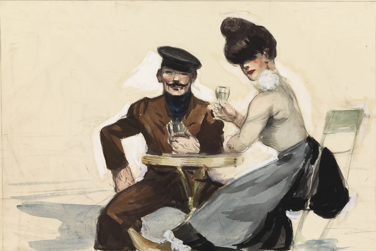Couple Drinking by Edward Hopper