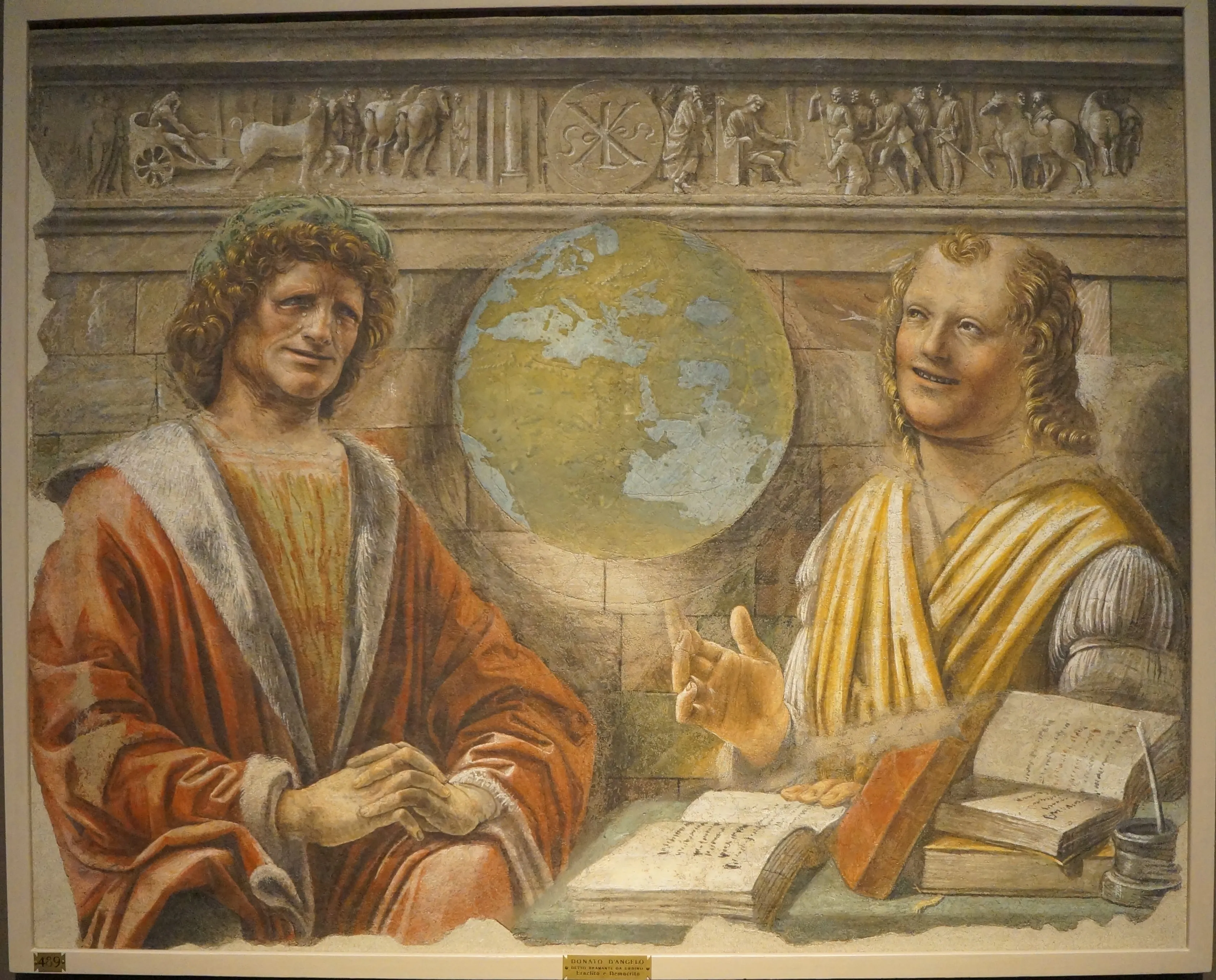 Crying Heraclitus and Laughing Democritus by Donato Bramante