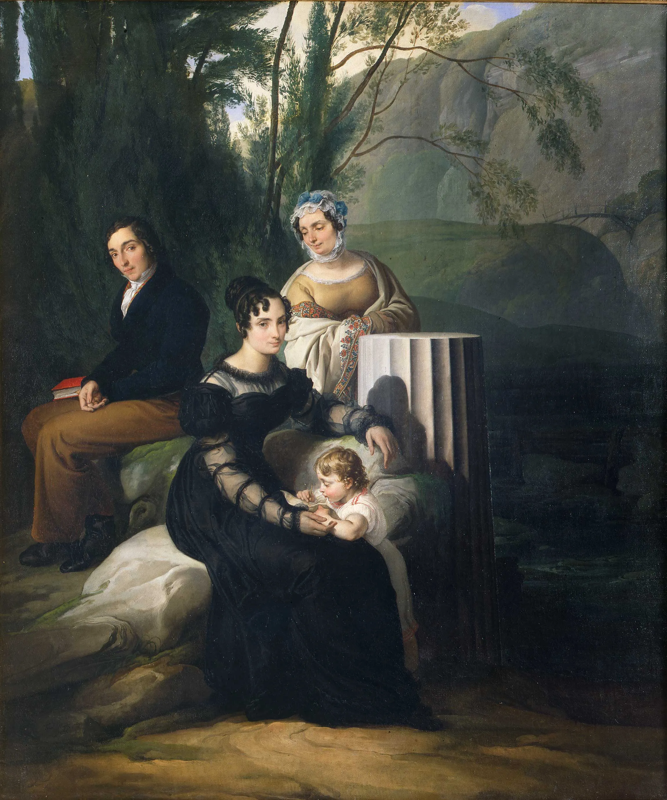 Family Portrait of the Stampa di Soncino by Francesco Paolo Hayez