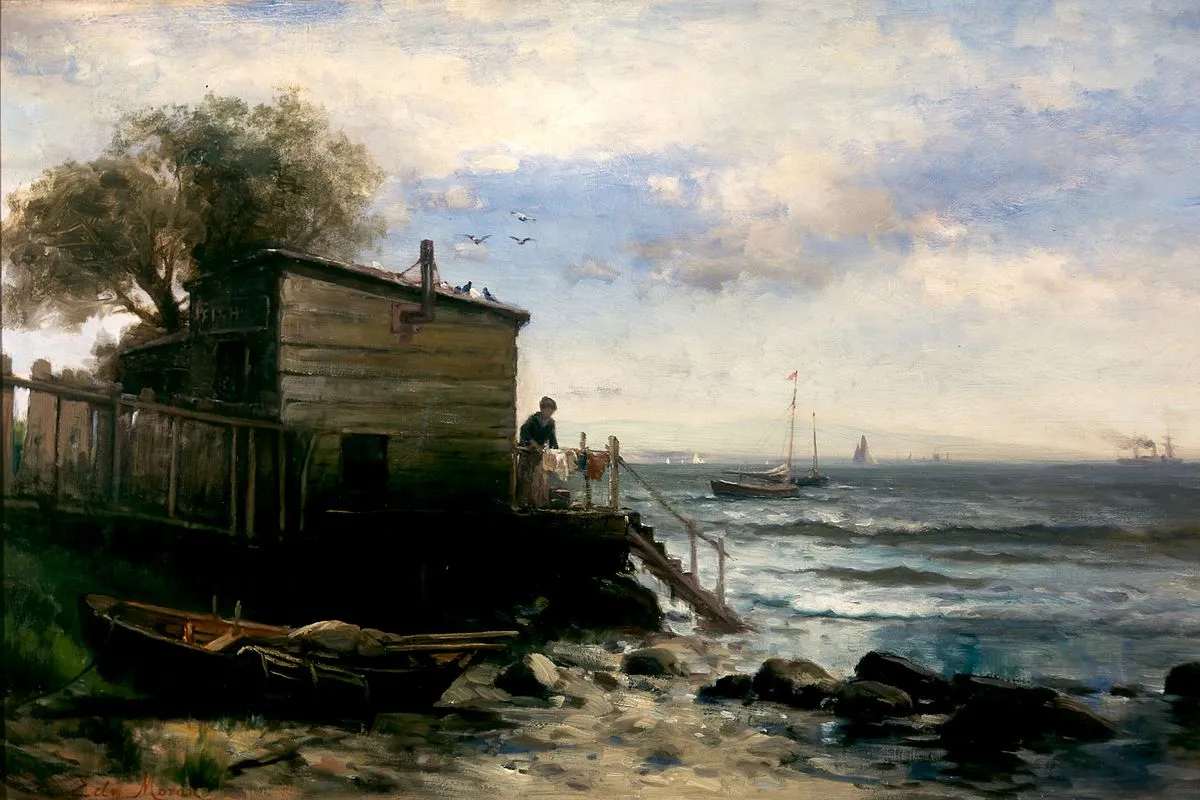 Fishermans Home by Edward Moran