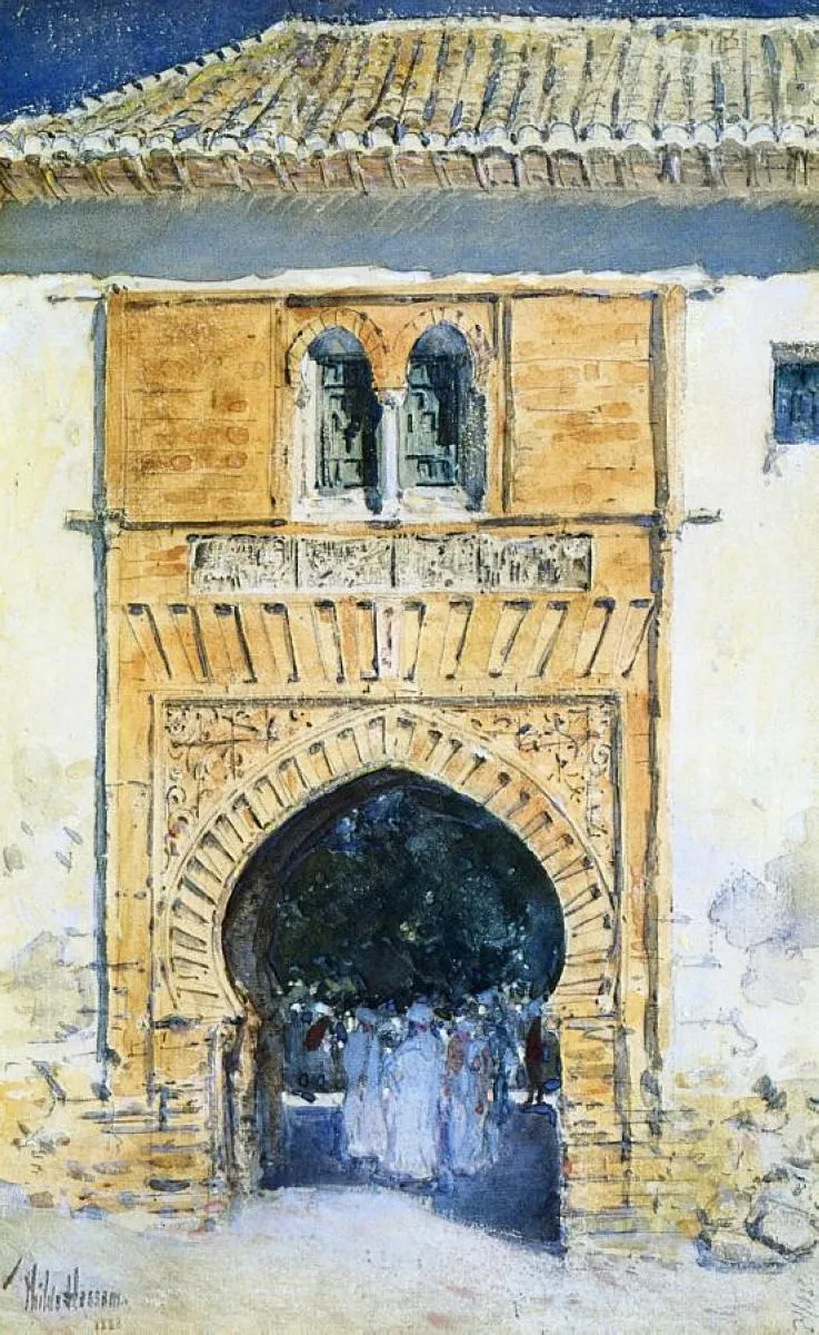 Gate of The Alhambra by Frederick Childe Hassam