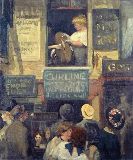 Hairdresser's Window by John Sloan