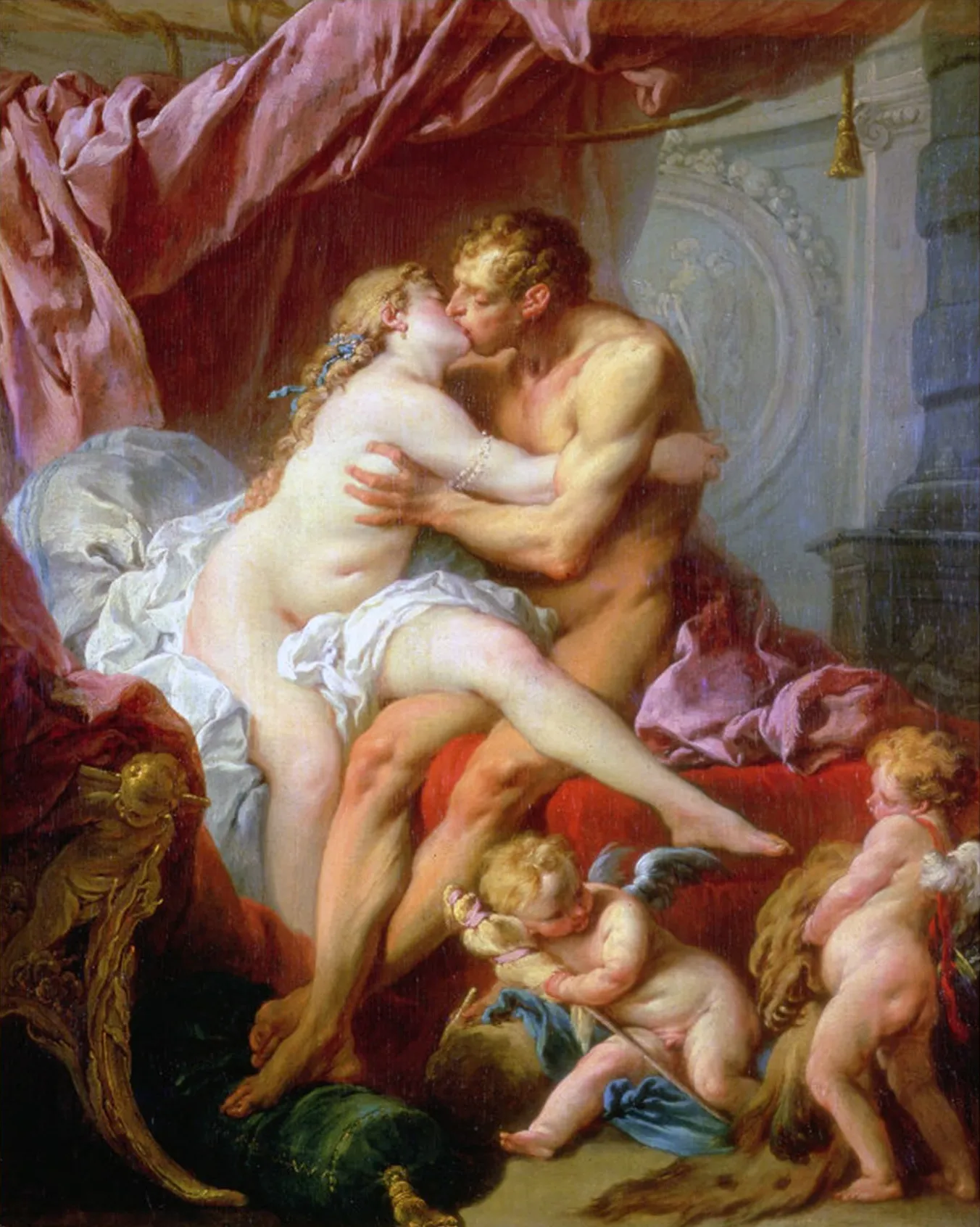 Hercules and Omfala by Francois Boucher