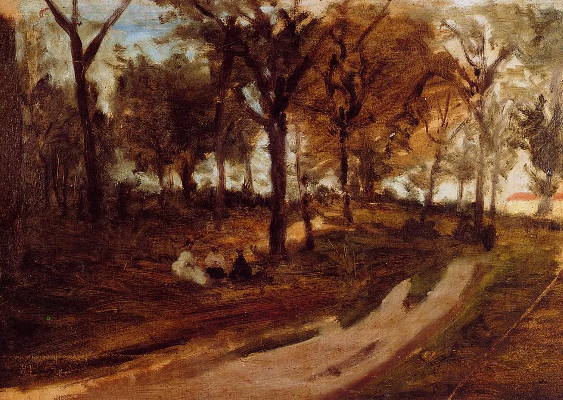 In the forest Saint Cloud by Paul Gauguin