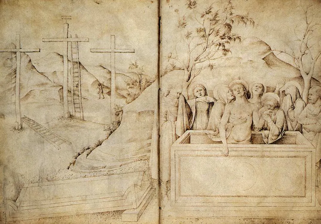 Lamentation by Jacopo Bellini